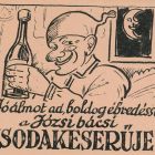 Reklámcédula - " Sleep well, wake up happy with Uncle Josie's miracle bitter drink! "