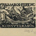 Ex-libris (bookplate) - From the library of Ferenc Galambos