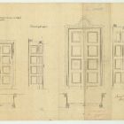 Plan - single and double wing interior door, Museum of Applied Arts