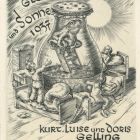 Occasional graphics - New Year’s greeting card: Glück und Sonne 1937-Kurt, Luise und Doris Gelling