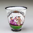 Chocolate cup - With chinoiserie scenes
