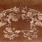 Photograph - burnt velvet tablecloth (velour nacré) worked by Gizella Mirkovszkyné Greguss at theTurin Exhibition of Decorative Art, 1902.