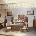 Exhibition photograph - dining room furniture designed by Lajos Simay, Milan Universal Exposition 1906
