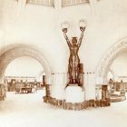 Exhibition photograph - entrance of the Hungarian Pavilion with the bronze Genius, Milan Universal Exposition 1906