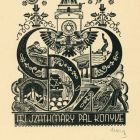 Ex-libris (bookplate) - Book of Pál Szathmáry Jr.