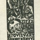 Ex-libris (bookplate) - The book of vitéz Brunó Tövisváry