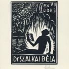 Ex-libris (bookplate) - Dr. Béla Szalkai