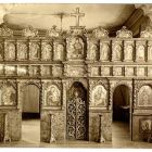 Exhibition photograph - iconostasis from the Greek-Catholic church of Viskóc (Vyskovce) in the permanent exhibition of the Museum of Applied arts