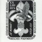 Ex-libris (bookplate) - Hungarian Scouts Association