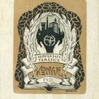 Ex-libris (bookplate) - The book of Ferencz Hirmann