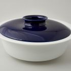 Vegetable bowl with lid (part of a set) - Blue-white tableware set (prototype)