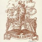 Ex-libris (bookplate) - Elvira Bagula