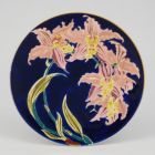 Ornamental plate - with orchids