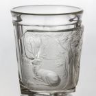 Ornamental glass - With red deers