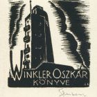 Ex-libris (bookplate) - Book of Oszkár Winkler