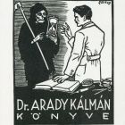 Ex-libris (bookplate) - The book of Dr. Kálmán Arady