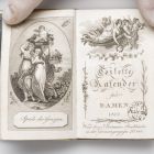 Almanac with slipcase - Toilette Kalender für Damen 1812-Taschenbuch für Dichterfreunde. Vienna, [ 1811 ]