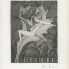 Ex-libris (bookplate) - Herta Heeren