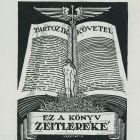 Ex-libris (bookplate) - This book belongs to the Zeitler family