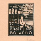 Ex-libris (bookplate) - Luigi Filippo Bolaffio