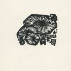 Ex-libris (bookplate) - GF (Ferenc Galambos ?)