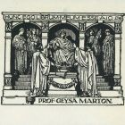 Ex-libris (bookplate) - Prof. Marton Geysa