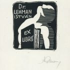 Ex-libris (bookplate) - Dr. István Lehman