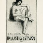 Ex-libris (bookplate) - dr. István Lustig