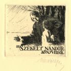 Ex-libris (bookplate) - From the books of dr. Nándor Székely