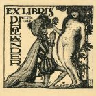 Ex-libris (bookplate) - dr Jenő Hollaender