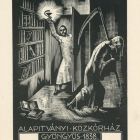 Ex-libris (bookplate) - bibliothecae Foundation Public Hospital Gyöngyös