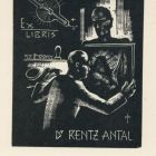 Ex-libris (bookplate) - Dr. Antal Rentz