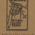 Ex-libris (bookplate) - Miss Ellen Terry