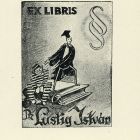 Ex-libris (bookplate) - Dr. István Lustig