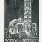 Ex-libris (bookplate) - Book of József Boros