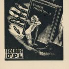 Ex-libris (bookplate) - Dr. P. L. (Az ember tragédiája)