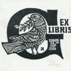 Ex-libris (bookplate) - GF (Ferenc Galambos)