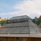 Architectural photograph - outer glass roof of the exhibition hall, Museum of Applied Arts