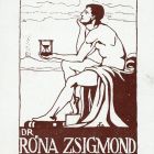 Ex-libris (bookplate) - Book of Dr. Zsigmond Róna