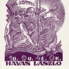 Occasional graphics - New Year's greeting: Happy New Year 1940 László Havas