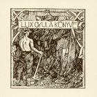 Ex-libris (bookplate) - Book of Gyula Lux