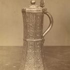 Photograph - tankard with turkish language sign from Béla Rédl's collection at the Exhibition of Applied Arts 1876