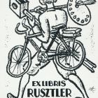 Ex-libris (bookplate) - Ferenc Rusztler
