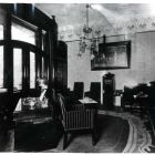 Interior photograph - study in Béla Bedő's house (Honvéd str. 3.)designed by Emil Vidor