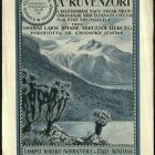 Plan - book binding for the works "A Ruvenzori" by Lajos Savoyai