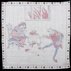Handkerchief - Decorated with scenes from the fairy tale' The Frog in Love'