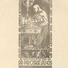 Ex-libris (bookplate) - From the bookshelf of Dr. János Piroska