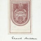 Ex-libris (bookplate) - Ernst Museum