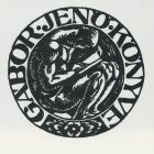 Ex-libris (bookplate) - Book of Jenő Gábor (ipse)