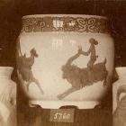 Photograph - Vase, painted decoration, satyrs riding goats